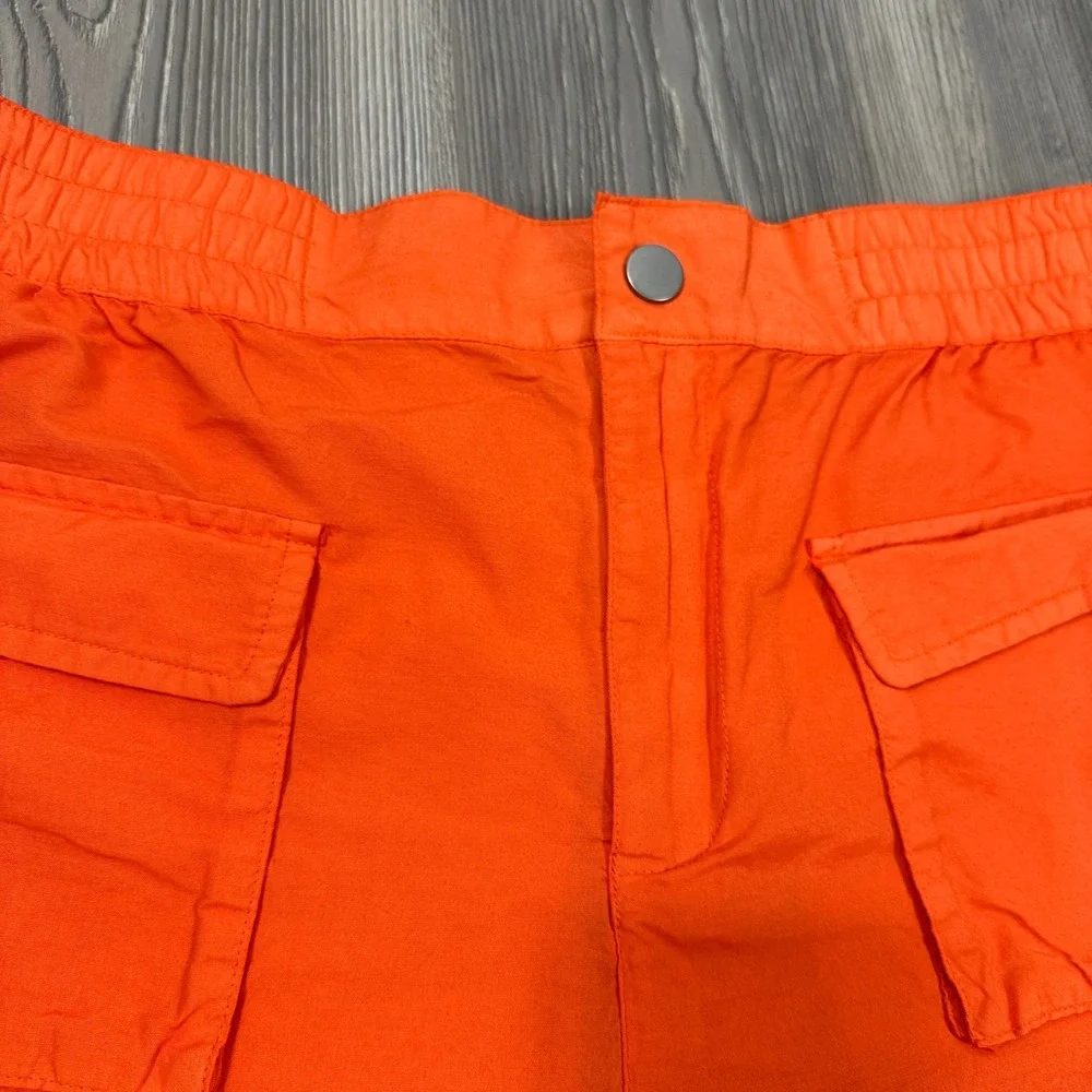 Urban Outfitters‎ Orange Cargo Style Shorts - SIZE L Gorpcore Summer Outdoors